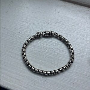 David Yurman men’s box chain bracelet.